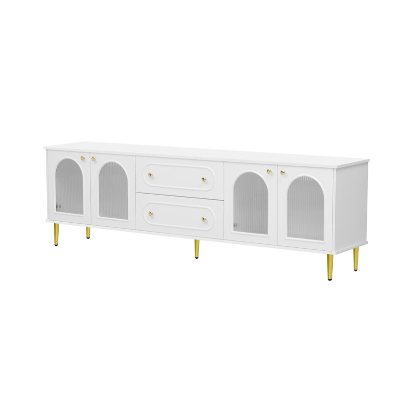 Meuble télé 78,7 po VIBE HAUS, Blanc