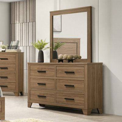 Commode 6 tiroirs avec miroir Silvestre