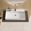 Lavabo de salle de bain mural 32 "avec trou pour robinet