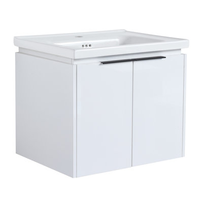 Camerynn  Soft Close Doors Bathroom Vanity With Sink,Wall-Mounted Bathroom Storage Cabinet 