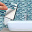 Self Adhesive Light Marble Long Mosaic Wall Tile Sticker 14cm x 28.5cm-251765680
