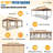 12X20 Heavy Duty Outdoor Patio Gazebo with Mosquito Netting and Curtains, Canopy Tent Deck Gazebo with Double Roofs and Metal Steel Frame for Party, Backyard, Deck, Garden-113581778