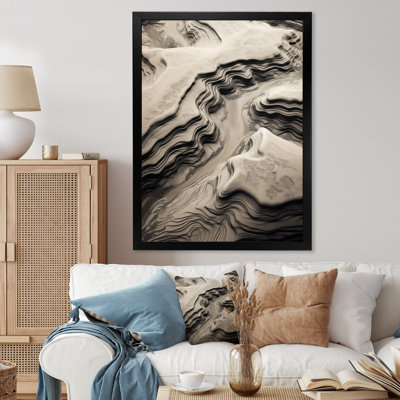 «Eernal Dunes Desert Rivers I», reproduction sur toile
