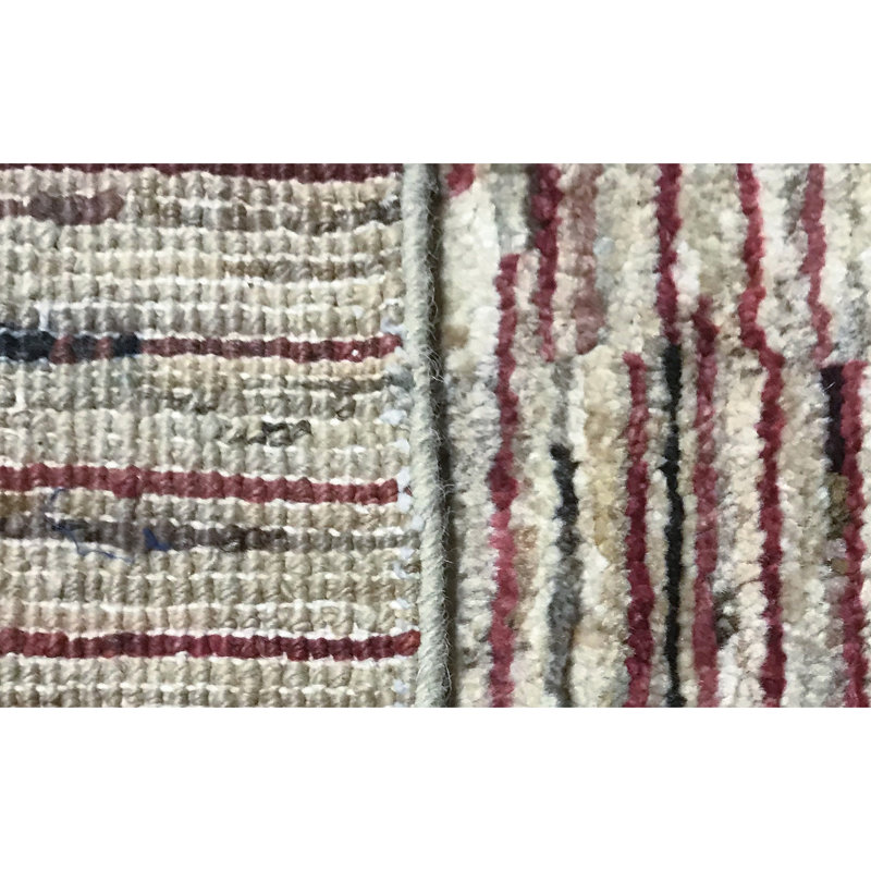 Hand-Knotted High-Quality Beige Area Rug