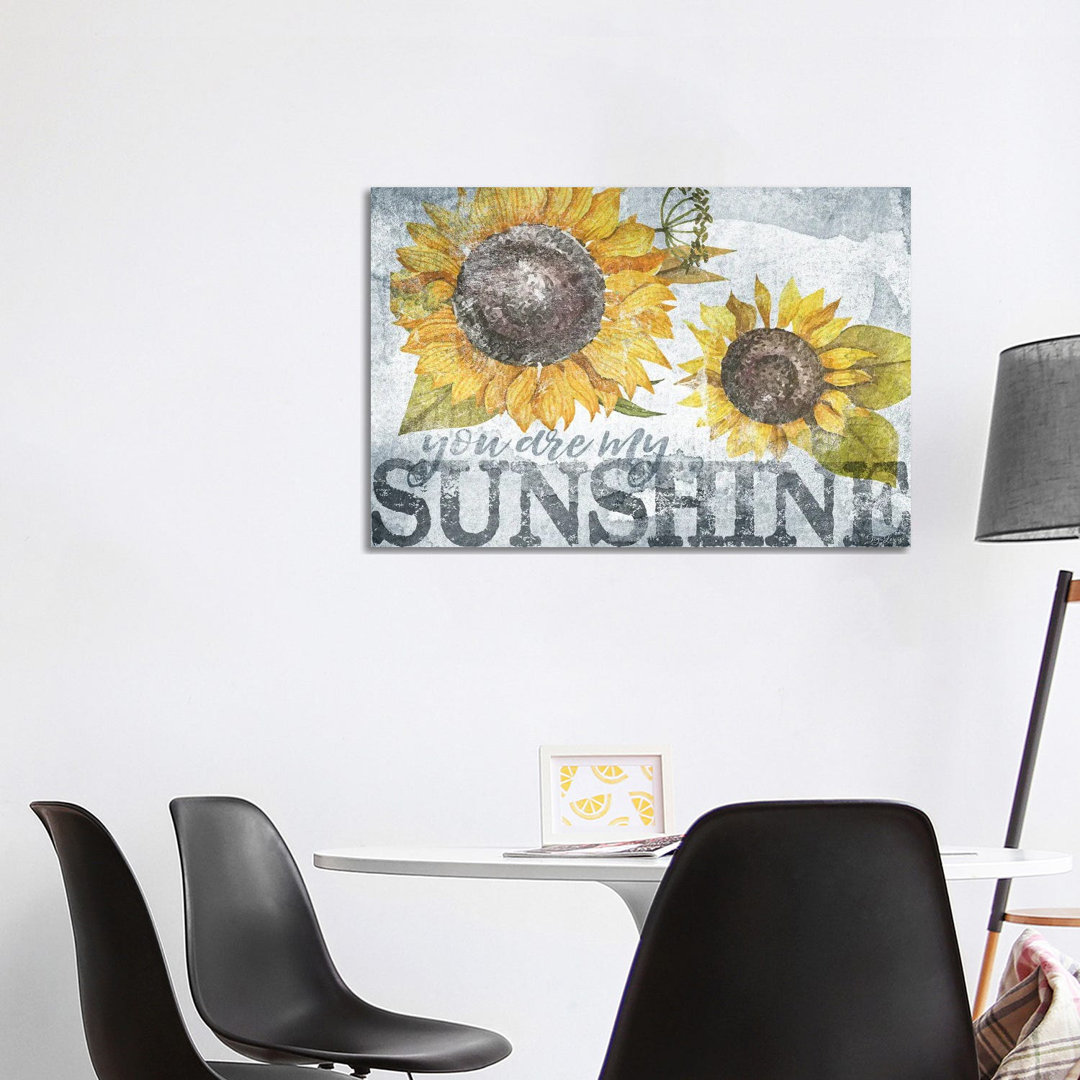 Sunshine Sunflower by Gigi Louise - Wrapped Canvas Print
