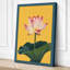 Single Lotus Bloom Botanical - Wrapped Canvas-1234359041-1234359099