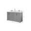 Boston 60 po X P 22 po Meuble-lavabo double en albâtre-109085283