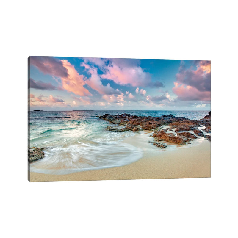 St. John Sunset by Dennis Frates - Wrapped Canvas Rectangle Print, 20.32 cm H x 30.48 cm W