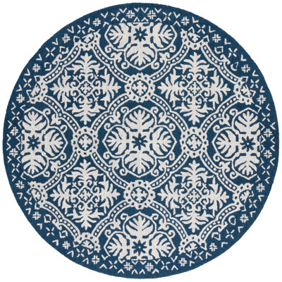 Nina Lauren Ralph Lauren Hand Tufted Wool Geometric Rug
