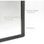 Miroir arqué 24 po x 36 po pour salle de bain (Comprend un miroir seulement)-1519857367