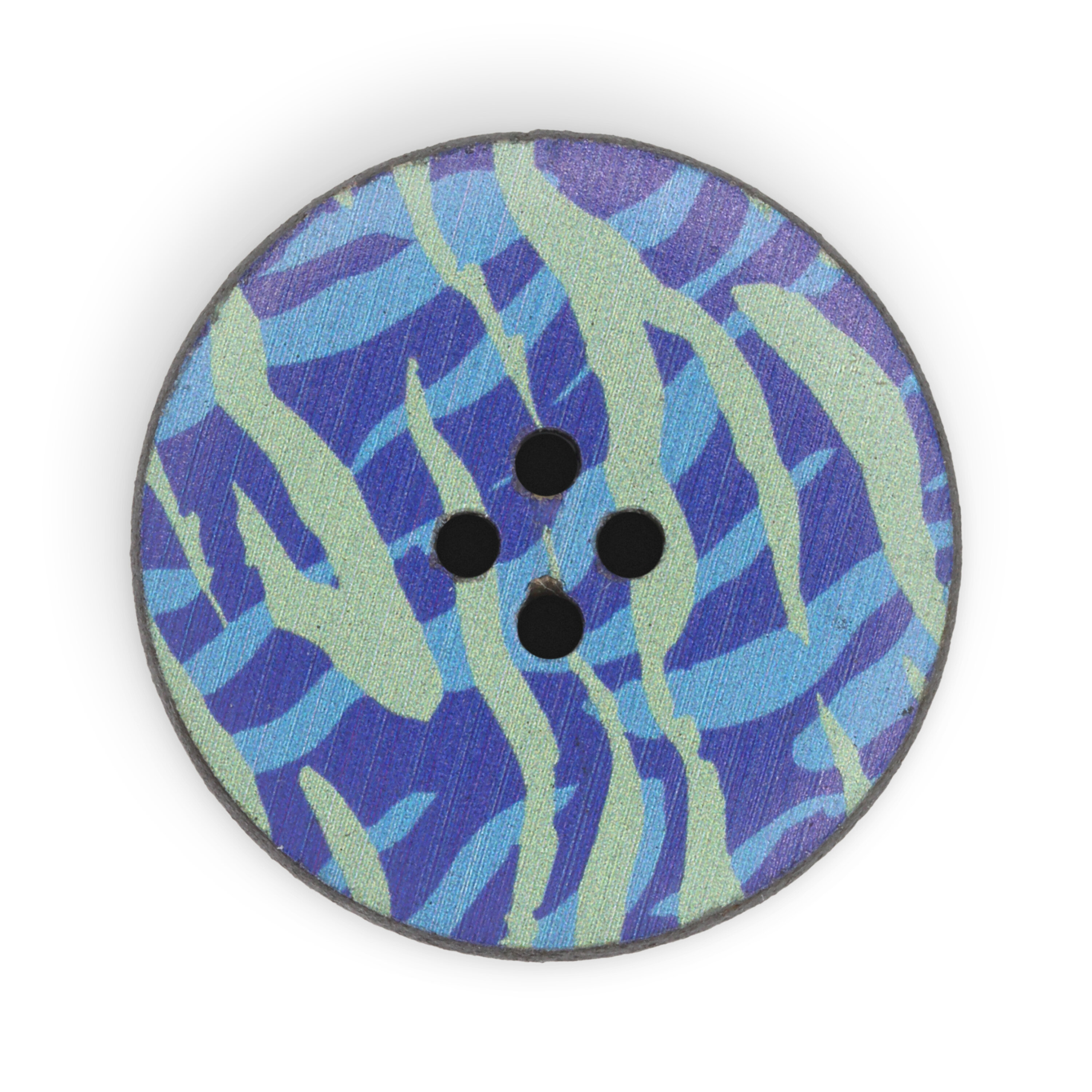 Dritz Recycled Cotton Round Stitch Button, 30mm, 3 Buttons