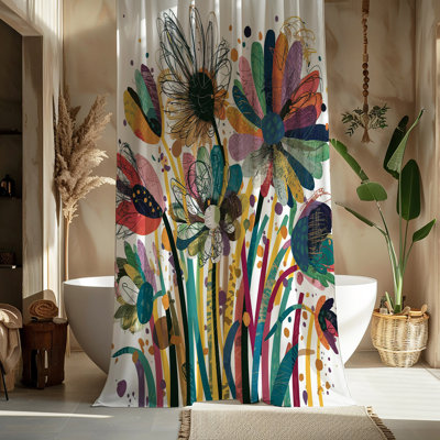 Sayflorael Floral Shower Curtain