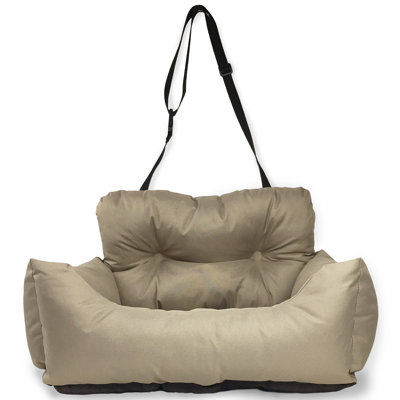 Sheard Seat Belt Compatible Travel Pet Bed