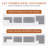 Convertible Three Person Fabric Sofa Bed, High Rebound Density Sponge Sofa-1354842198