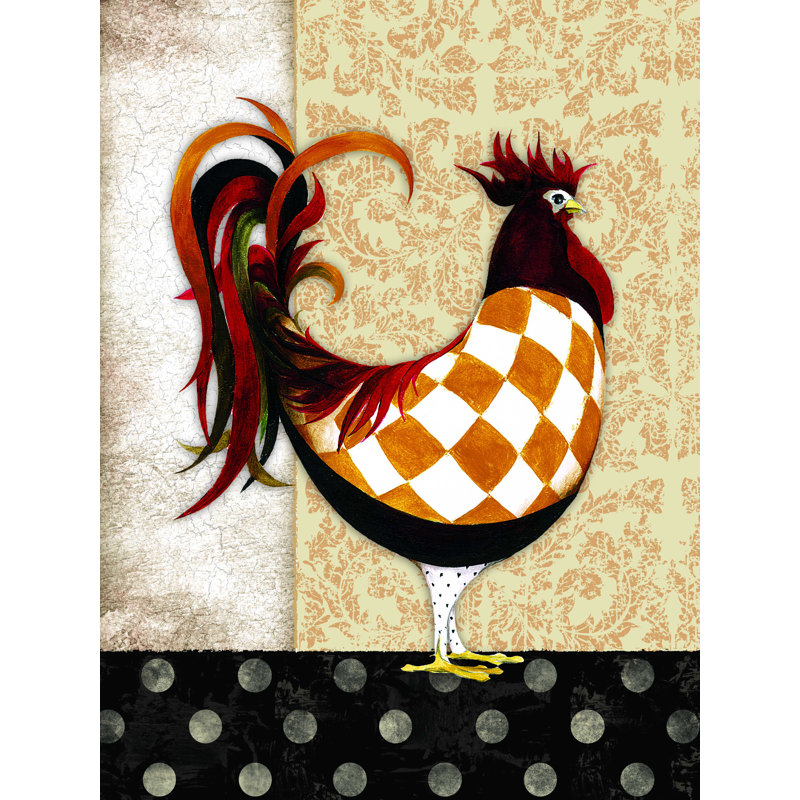 " Rooster Patterns ", 16" H x 12" W  