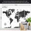 Papier peint carte du monde - carte en noir et blanc-1024570861