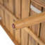 Chaise longue d'extérieur avec roulettes Riviera, structure en bois d'acacia (ensemble de 2)