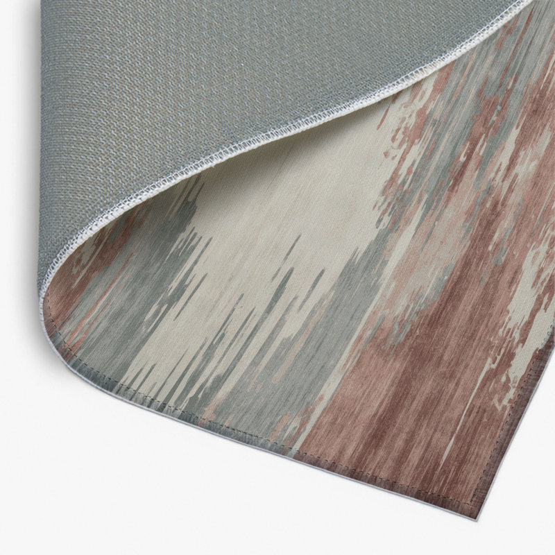 Tapis intérieur et extérieur beige Watercolor, Rectangulaire 2 pi x 3 pi