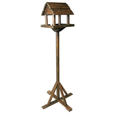 Gurney Wood Freestanding Hopper Bird Feeder