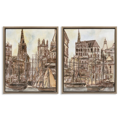 Salted Remnants Pier 2pc Floating Frame Set, design by Melissa Wang
