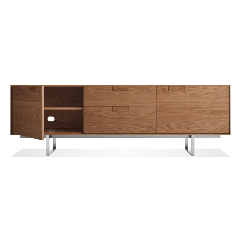 Series 11 Media Console, Walnut/Stainless Steel