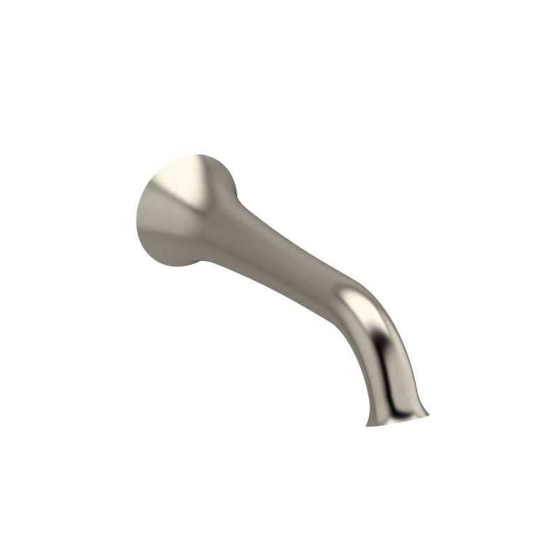 Edge Wall Mount Tub Spout, Brushed Nickel