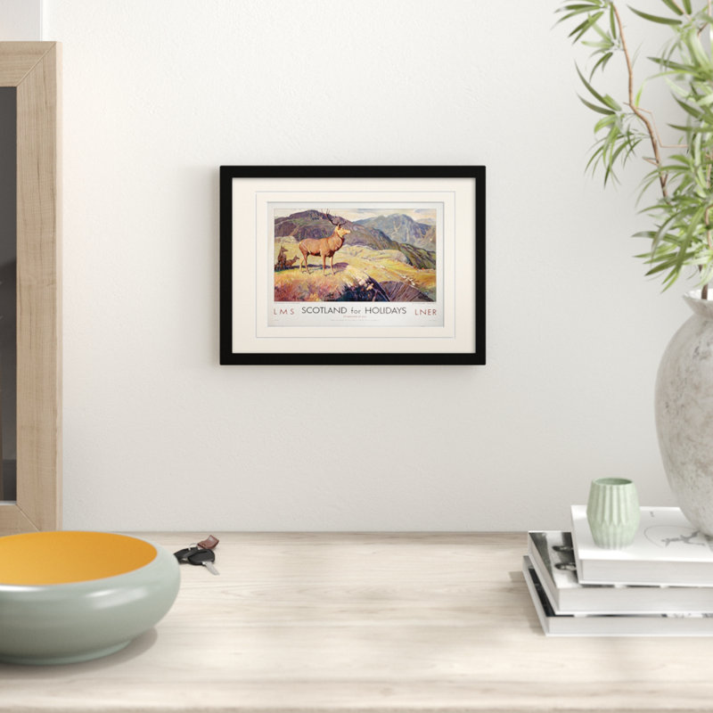 Print, 30cm H x 40cm W, Black Frame, Yellow