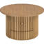 Table d'appoint Rustic Living - ronde avec tiroir de rangement et console à lattes verticales stables