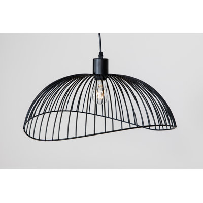 Asuka 1 - Light Black Geometric Pendant