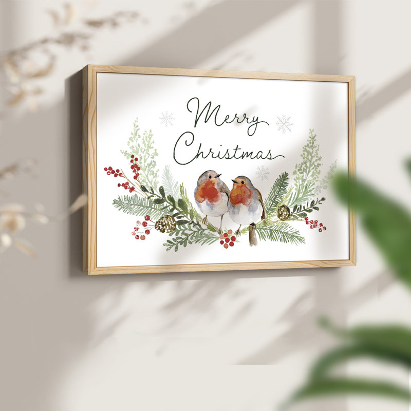 Collection Winter visiteur, impression encadrée A, Naturel, H 11 po x l 14 po
