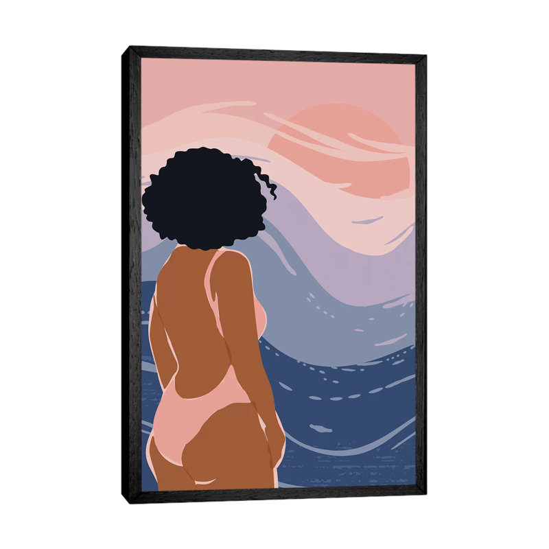 Tans And Sands - Print on Canvas, Black Framed, 66.04 cm H x 45.72 cm W
