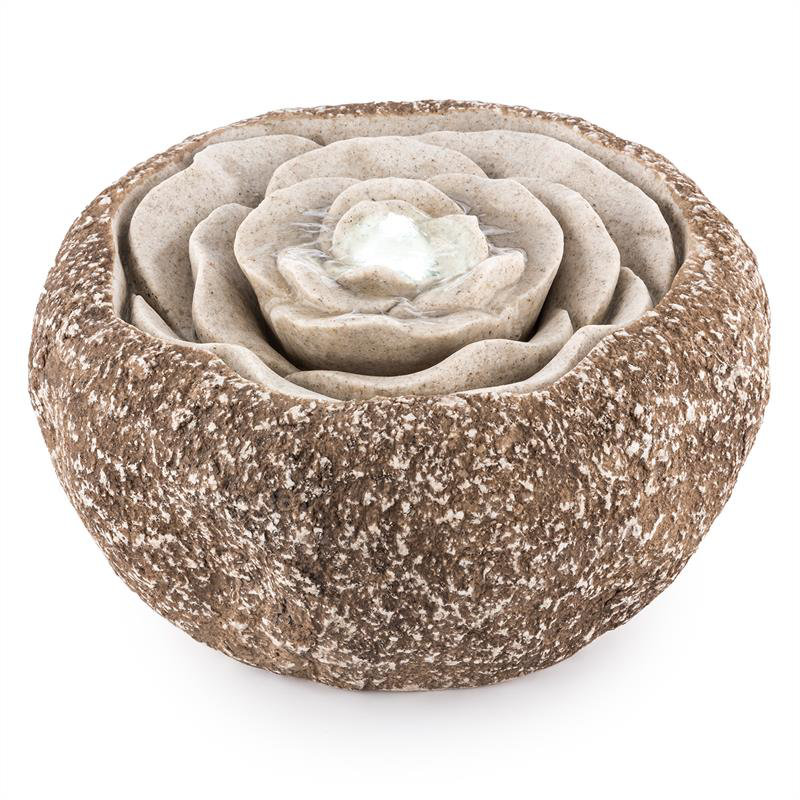 Outdoor Acrylic Rock Fountain with Lights