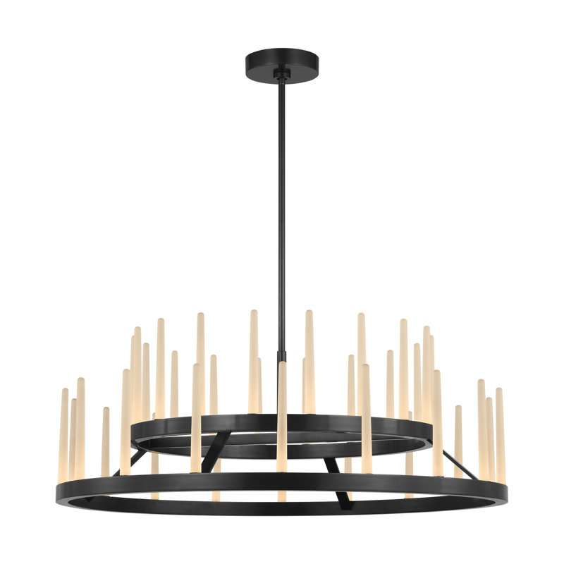 Sagrada LED Chandelier, Bronze, 13.7" H x 36" W x 36" D, 36 Lights