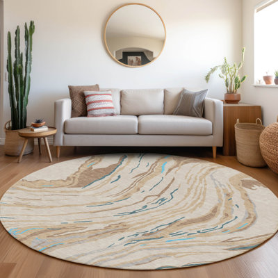 Tapis intérieur / extérieur beige Aureva 