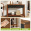 Canapé console Wave-Style avec tiroirs de rangement et tablette