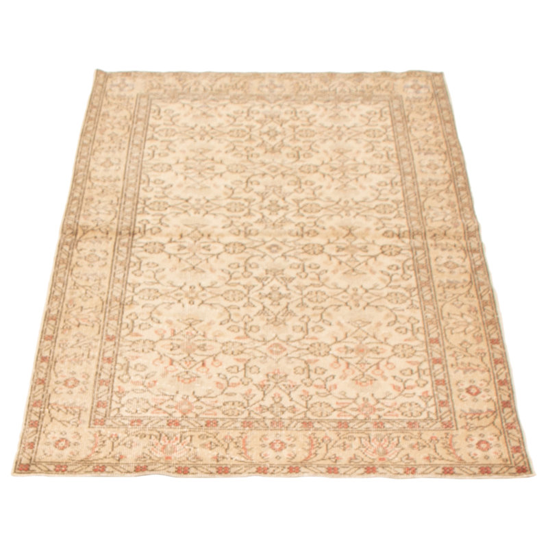 Treasea One-of-a-Kind 3'11" X 6'9" 2000s Wool Area Rug in Beige