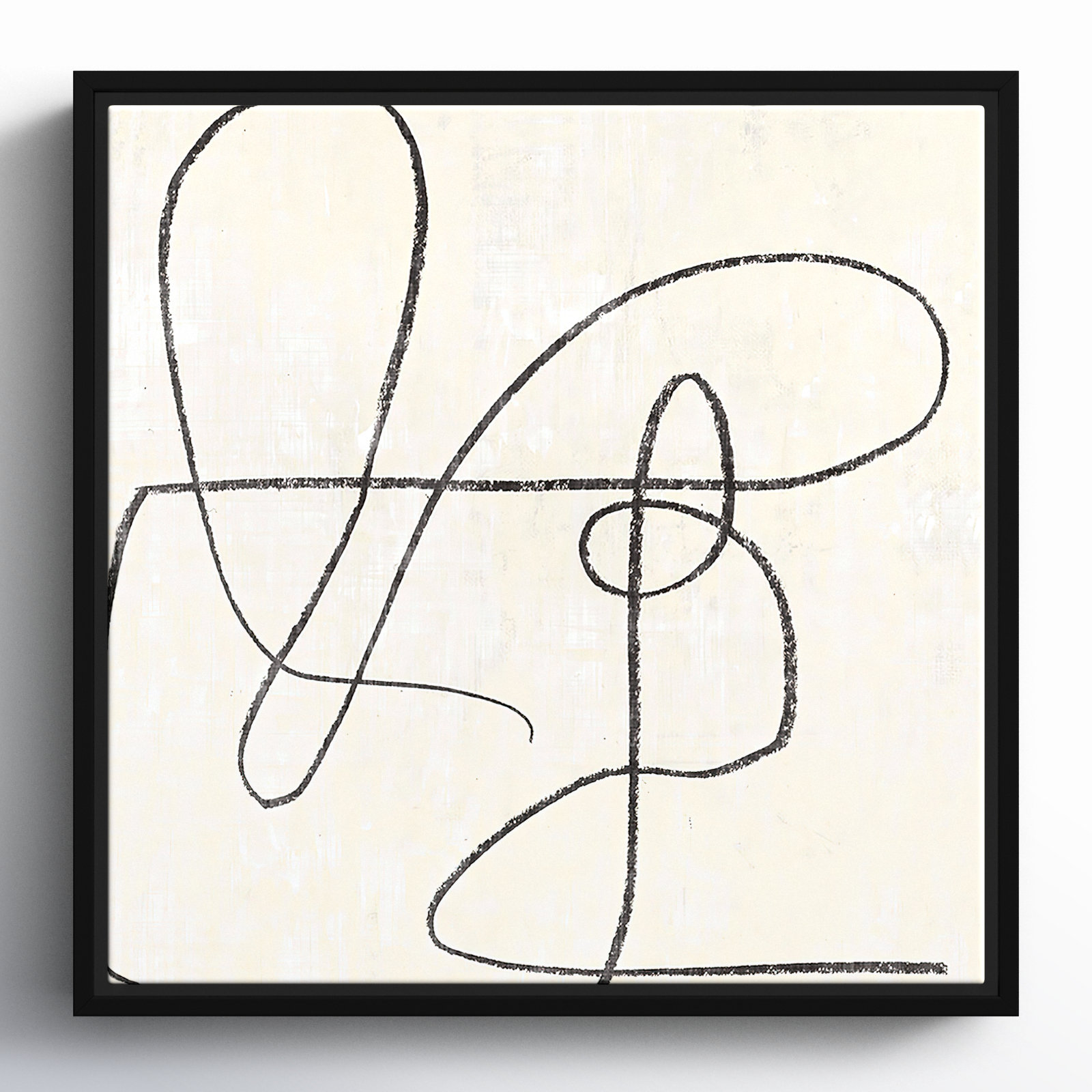 Juxtaposing, 13.5" H x 13.5" W, Black