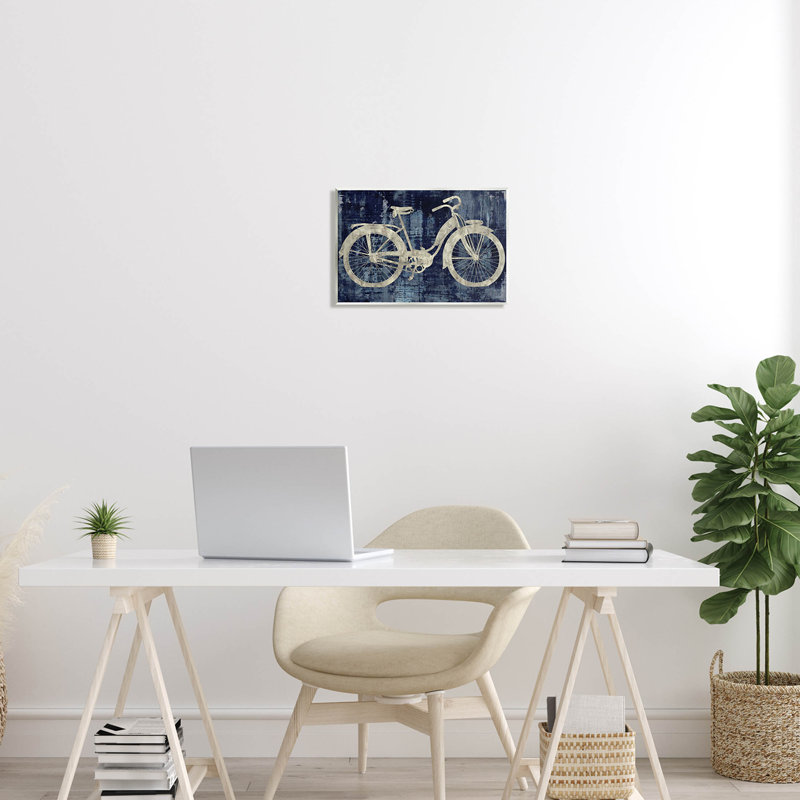 Art mural sur toile en forme de brosse rustique par Amanda Wade, H 10 po x l 15 po x P 0,5 po, Bois