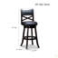 30" Bar Height X-Back Swivel Stool-643797151