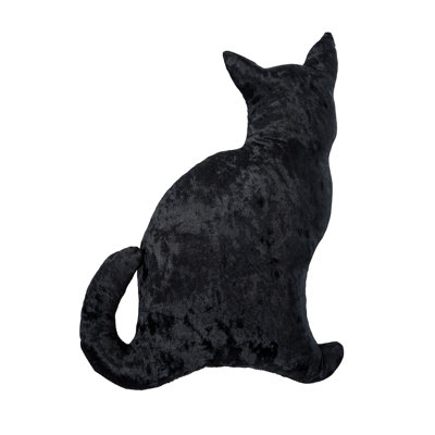 16.5" x 12.5" Shaped Cat Throw Pillow