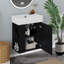 Meuble-lavabo flottant de 22 po avec lavabo, meuble-lavabo mural avec lavabo en céramique, rangement à gauche-2065724165