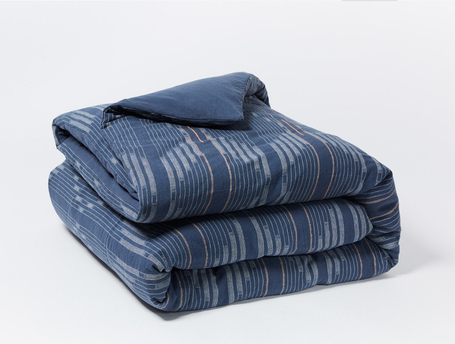 Morelia Organic Cotton Duvet Cover Set, Full/Queen Duvet Cover, Moonlight Blue