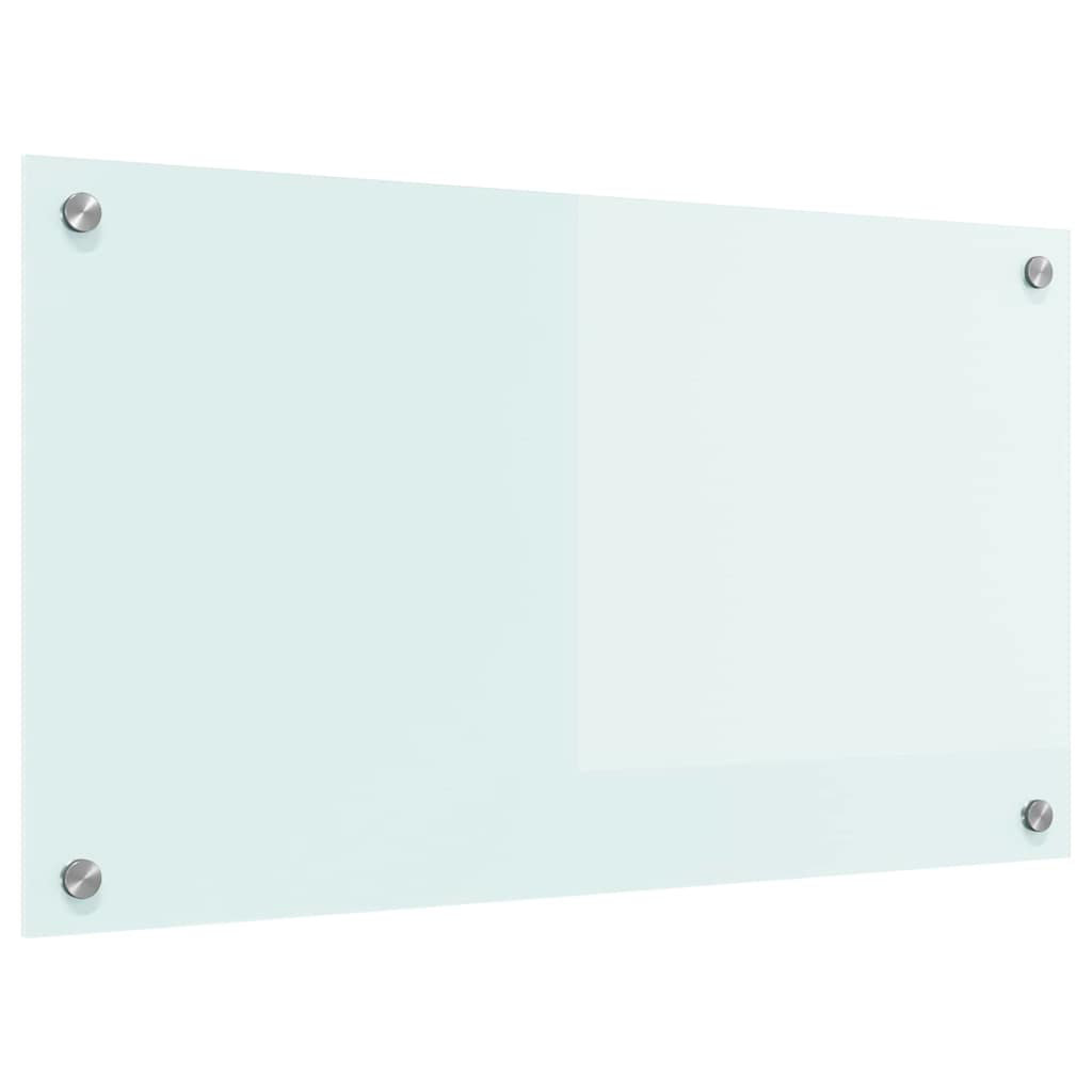 Vidaxl Kitchen Backsplash Milk 70 X 40 Cm Tempered Glass - Image 2