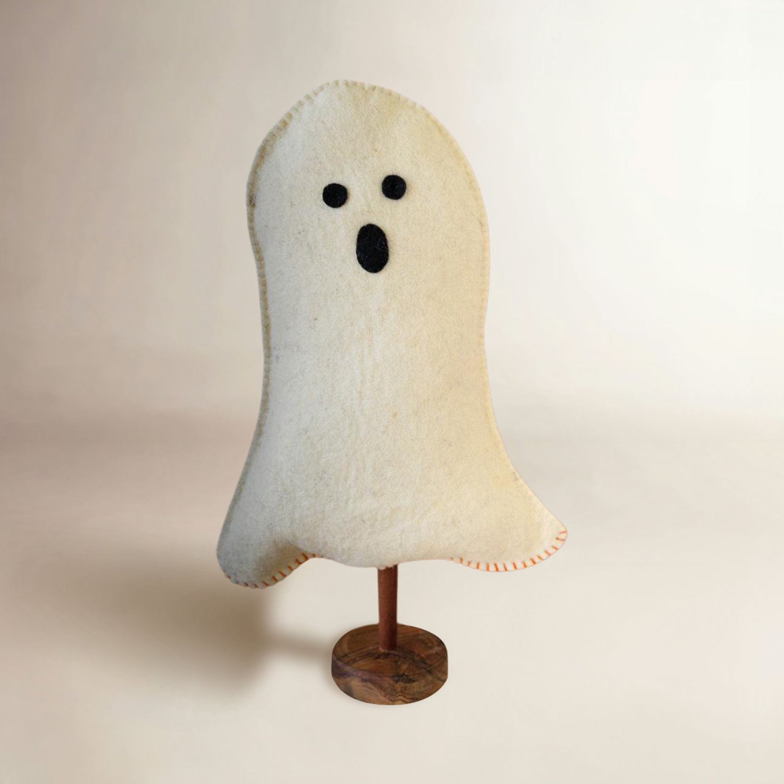Felt Ghost Halloween Figurine