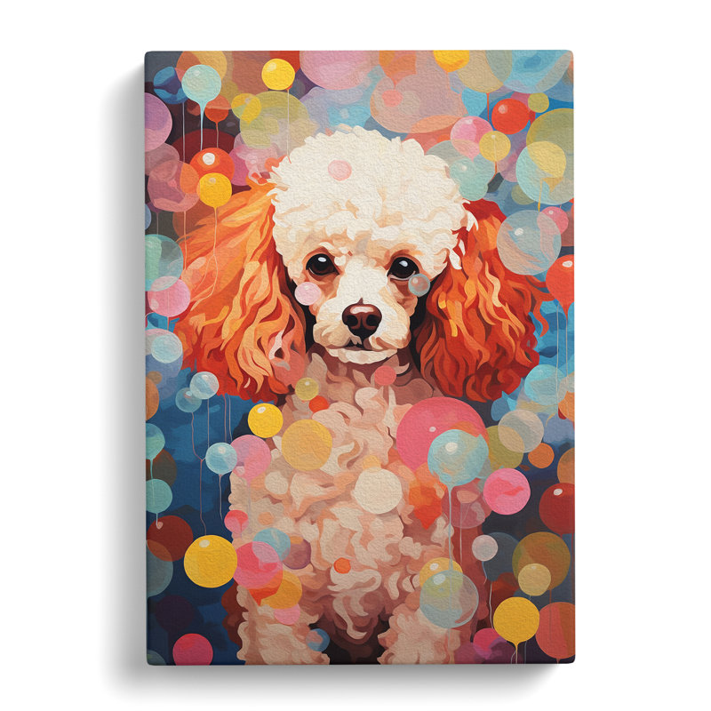 Poodle Orphism - Print, 60cm H x 40cm W x 3cm D