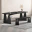 Table de salle à manger rectangulaire en bois massif-128676192-128676204