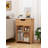 Nightstand With Drawers Wooden Bedside Table With Rolling Open Storage Shelf Lockable Wheels Vintage Nightstands Side Accent Small End Table