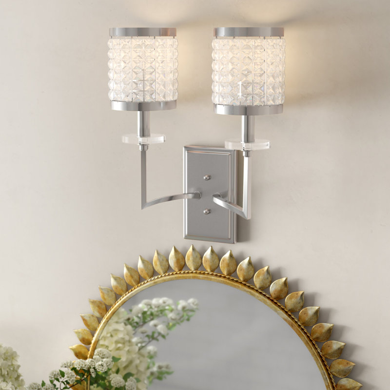 Belisle Flush Mounted Sconce, Brushed Nickel