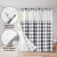 Rideau de douche 72X75 Hookless - 100% polyester