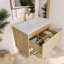 Meuble-lavabo moderne avec rangement, 24 po